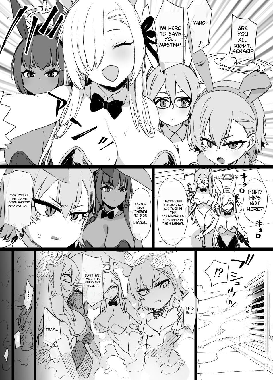 Blue Archive Brainwashing Bunny Slave Additional Manga page 2 full