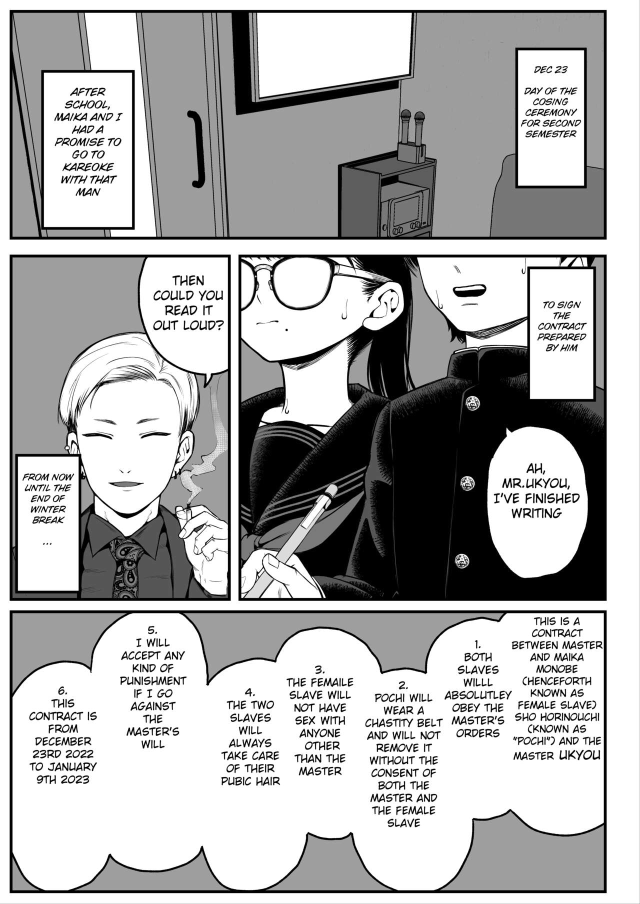 Boku to Kanojo to Goshujin-sama no Fuyuyasumi - Page 3 - Comic Porn XXX