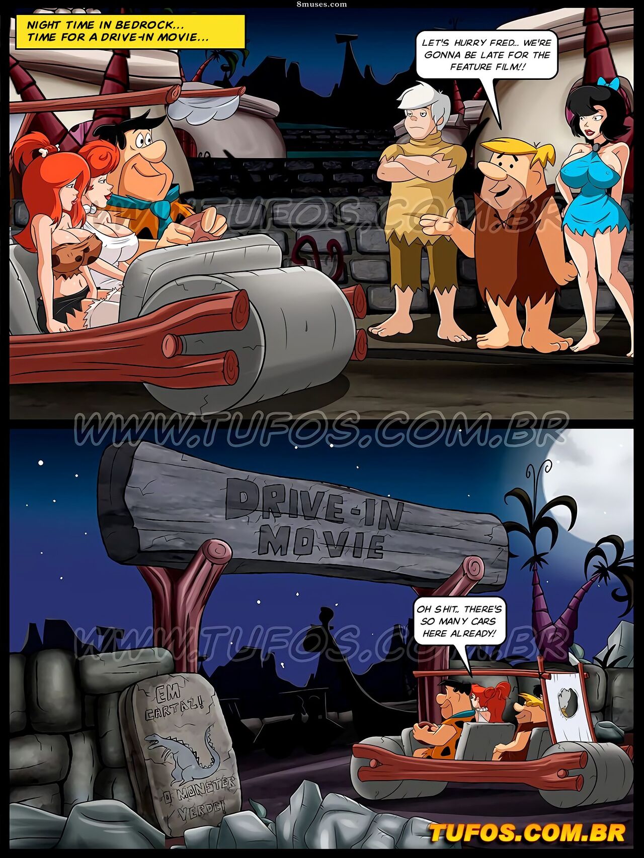 Os Flintstoons - Making out in the Drive-In - Issue 05   -Update- page 2 full
