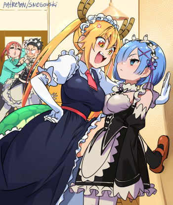 [Snegovski] Kobayashi's Paradise (Kobayashi-san-chi no Maid Dragon, Re:Zero kara Hajimeru Isekai Seikatsu) cover