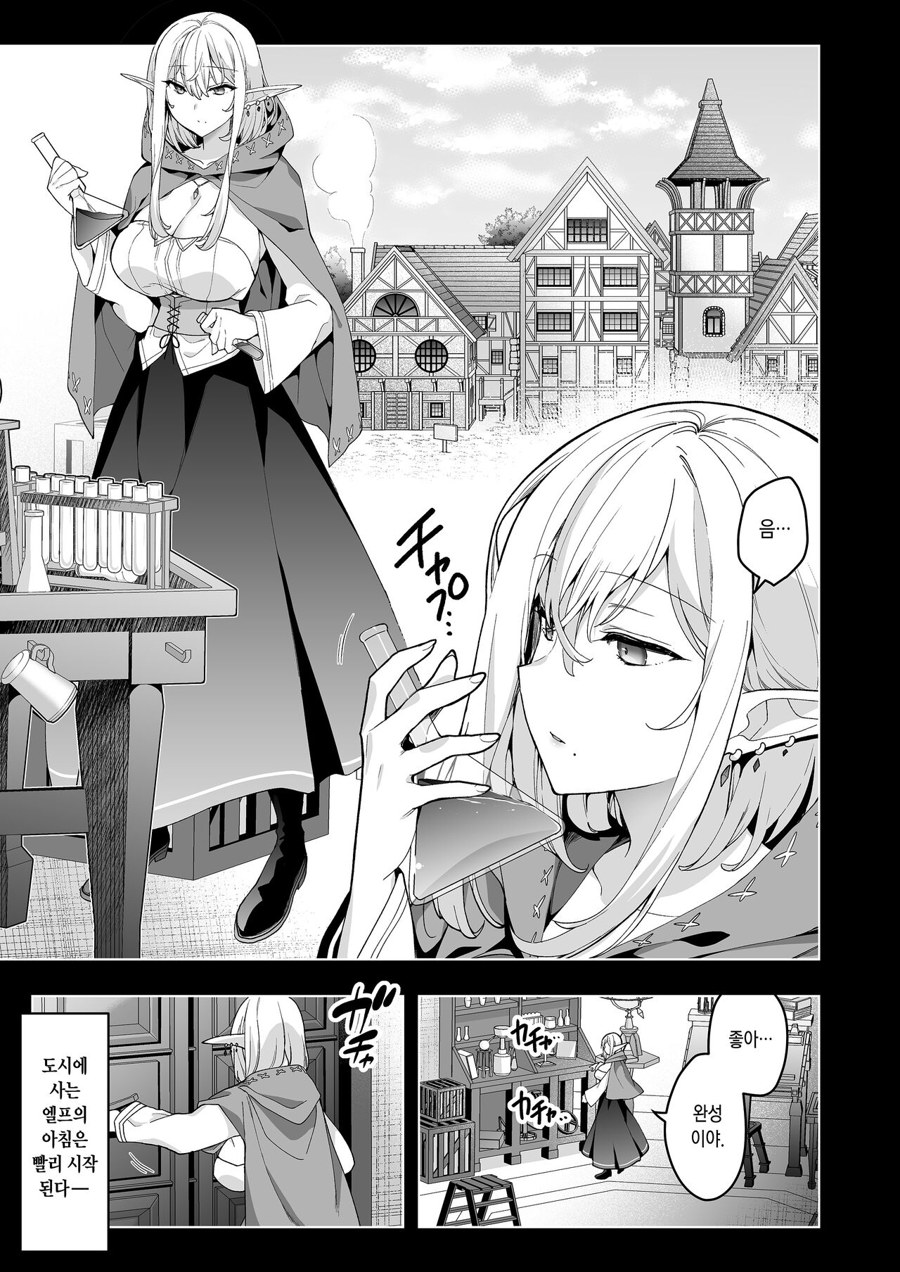 Elf ni Inmon o Tsukeru Hon LEVEL:6 | 엘프에게 음문을 다는 책 LEVEL:6 page 2 full