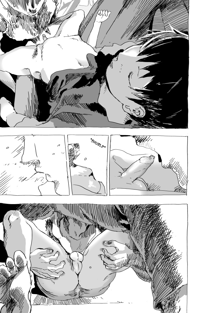 Kodoku Shonen to yasu gekkyu oyaji no sento ya apatodattari no ero manga | Lonely Boy & Lowly Paid Salaryman in the bathhouse and his apartment Erotic Manga page 12 full