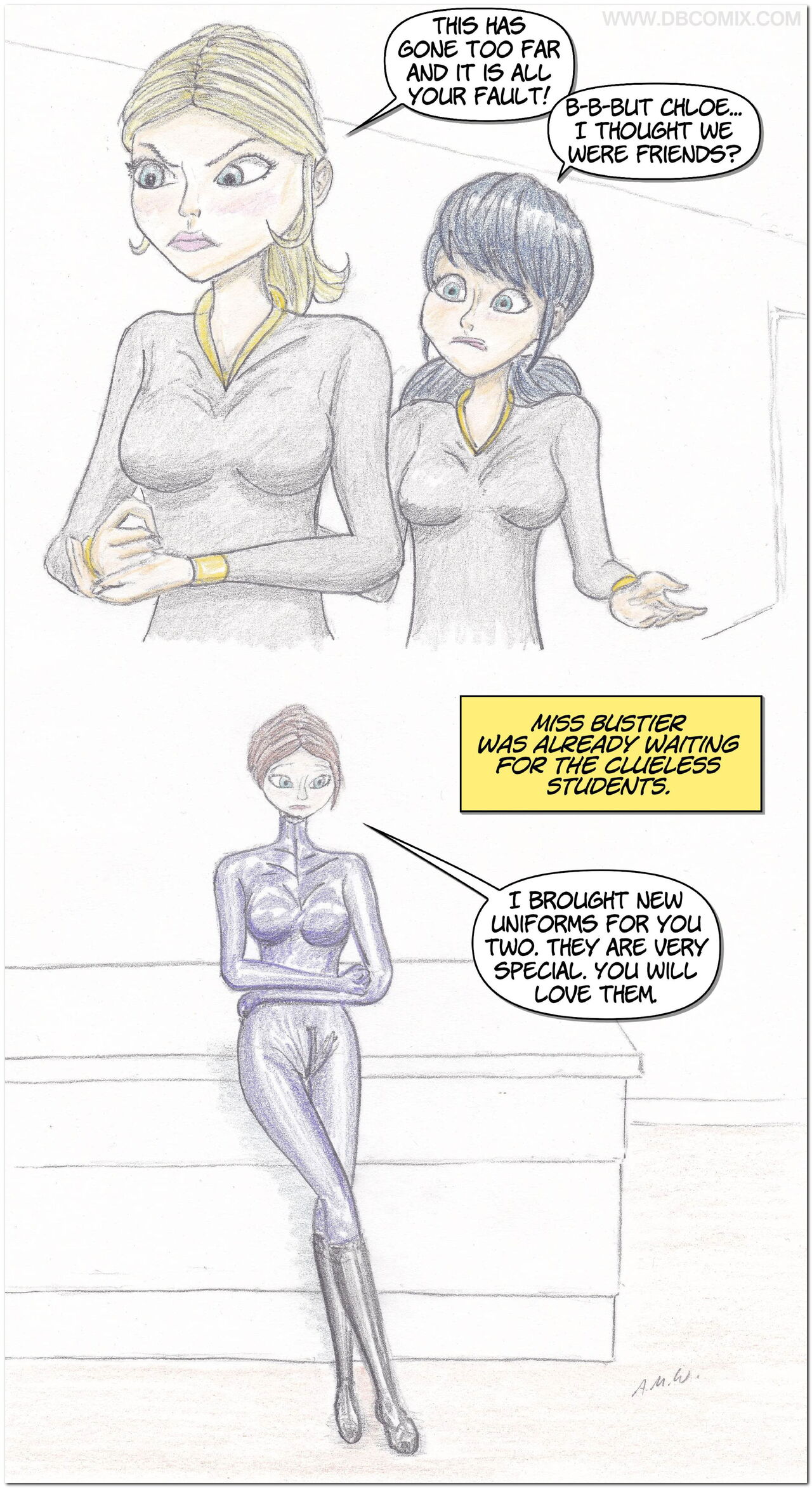 Chloe & Marinette Troubles in Art School 4 page 10 full