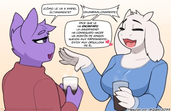[Youwannaslap]Asriel In College (Spanish) [Queso2033] cover