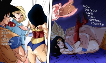 [hoowk] goku x wonderwoman plus extra cover