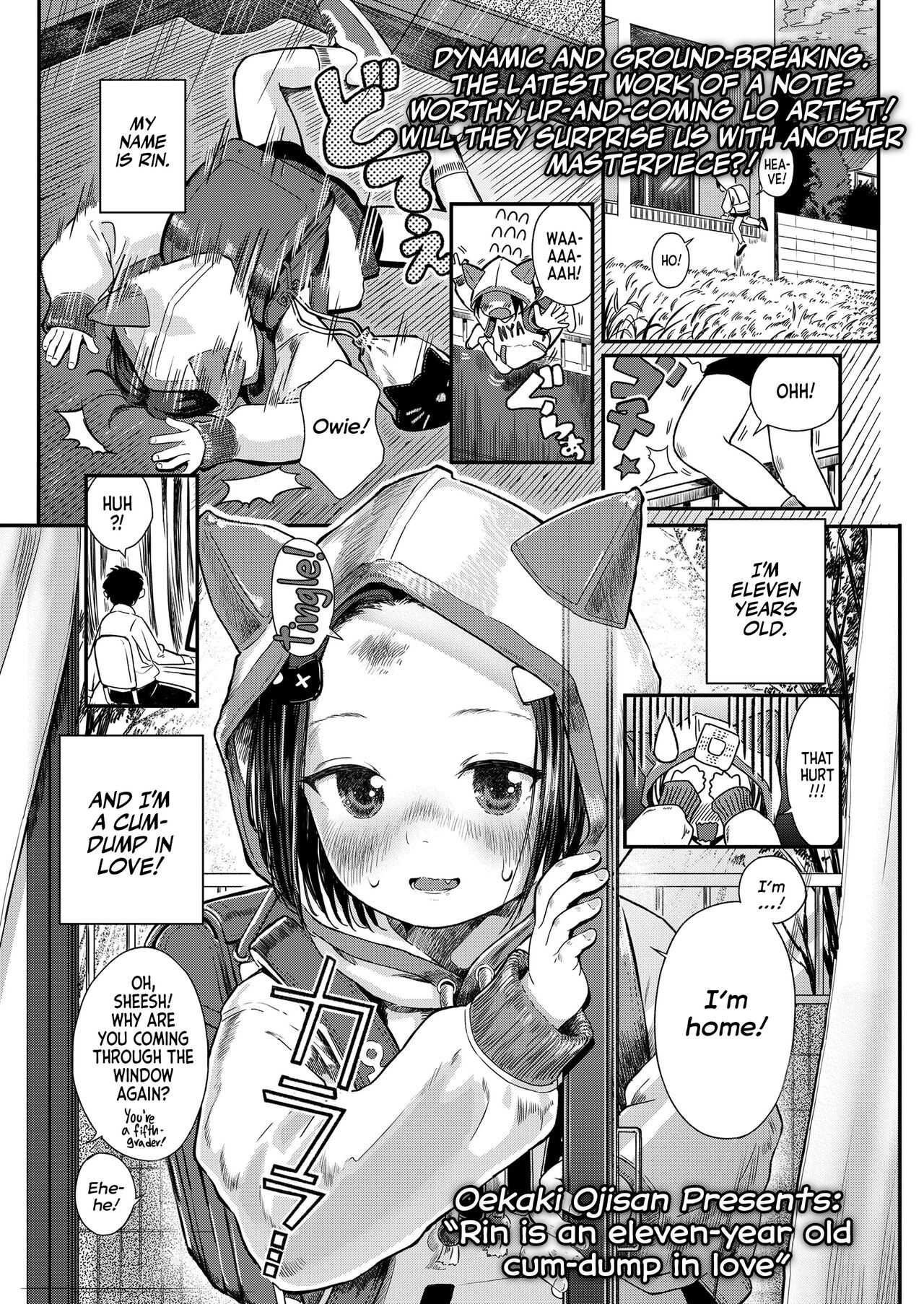 Watashi Koisuru Omanko, Rin 11-sai | Rin is an Eleven-year old Cum-dump in Love! page 1 full