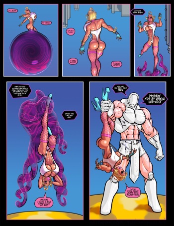 [thePiT] Power Girl vs Darkseid (BLEACHED) cover