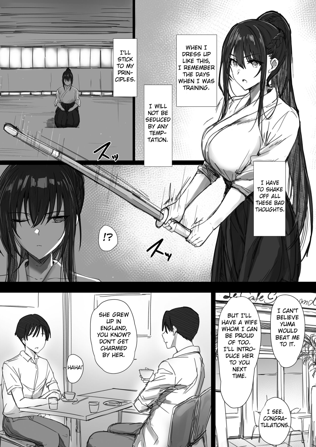 Ki ga Tsuyoi Seiso na Hitozuma Reijou ga Netorareru made no Ichibu Shijuu II page 12 full