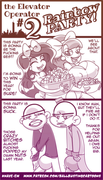 [Knave] The Elevator Operator #2 Rainbow Party! cover