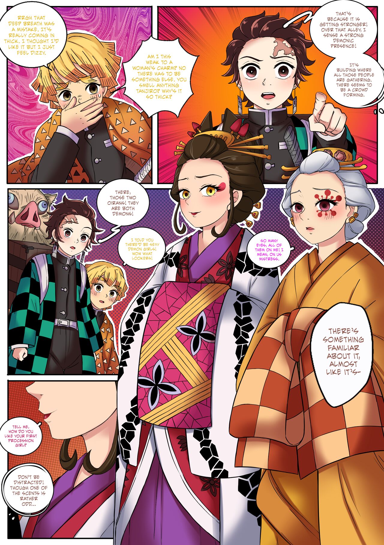Kimetsu no Yaiba : Red Light District page 12 full