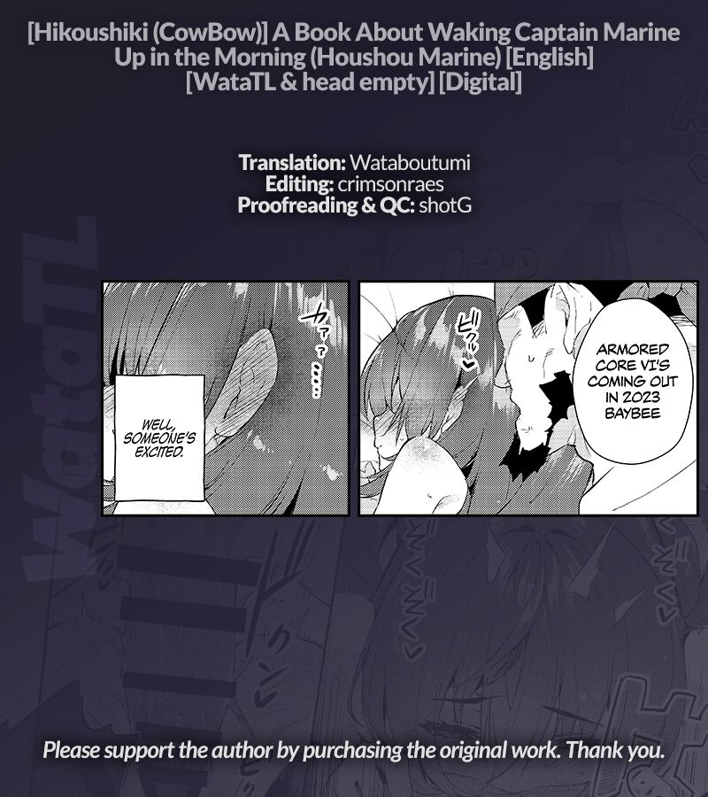 Marine Senchou o Asa, Okosu Hon | A Book About Waking Captain Marine Up in the Morning page 12 full