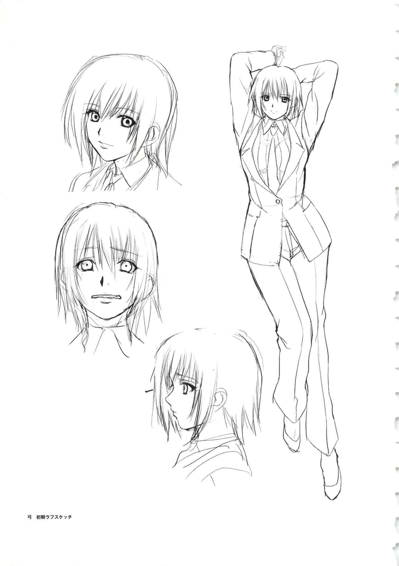 Hanachirasu - Initial Sketches and Unprocessed Illustrations - Selection page 11 full