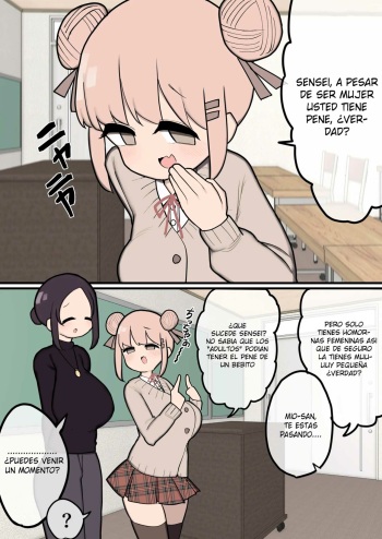 [Momomo] Sensei tte Chinchin Haeten desho? Onna nanoni w [Spanish] [gruposkyhentai] cover
