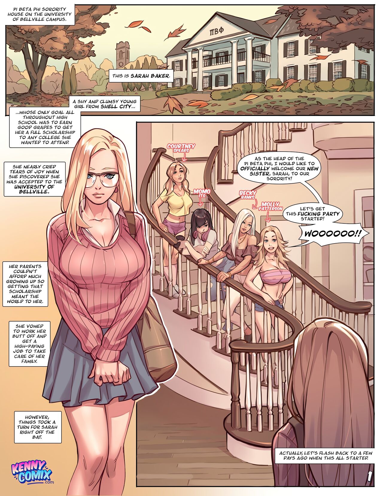 Naughty Sorority: The New Pledge 4K - Page 2 - Comic Porn XXX