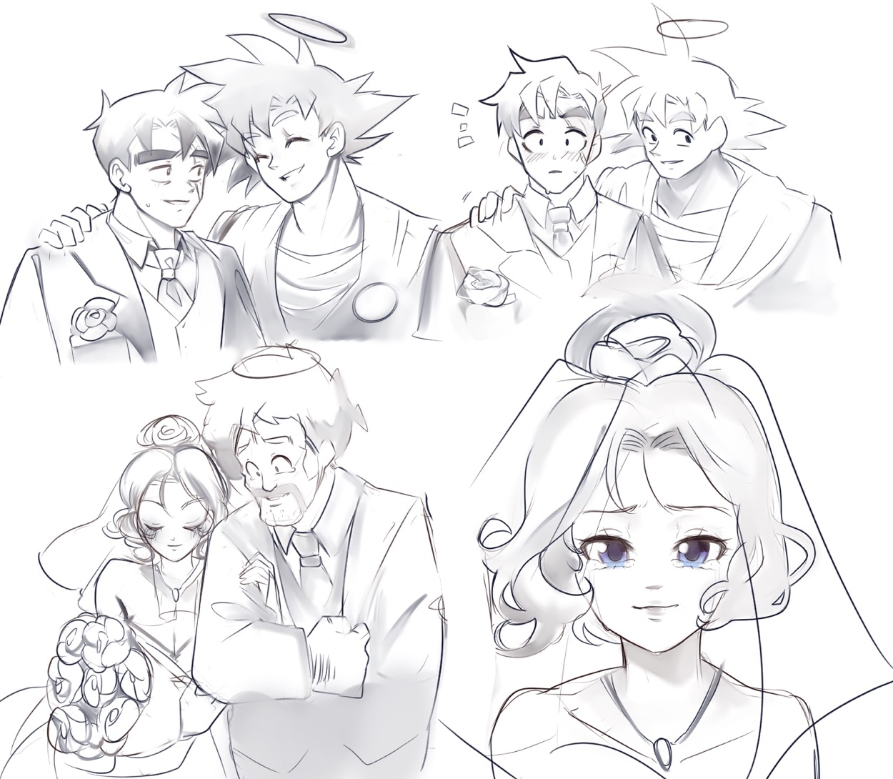 Puffphox artwork mix with Gohan x Videl one shot comic page 4 full
