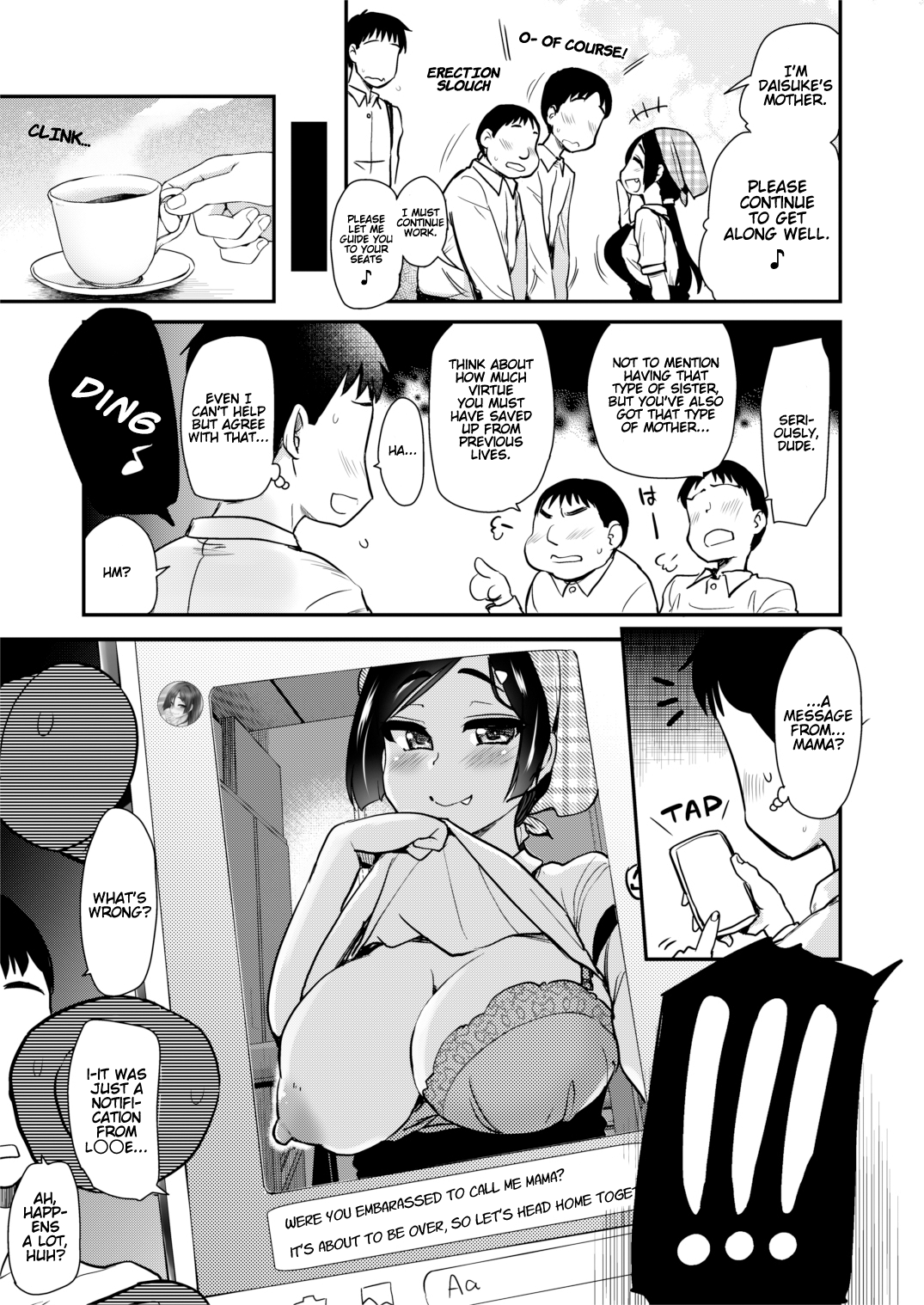 Tomodachi ga Urayamu H Sugiru Boku no Mama to Onee–chan wa, Tokoro Kamawazu Boku o Yuuwaku o Shite Kimasu. page 10 full