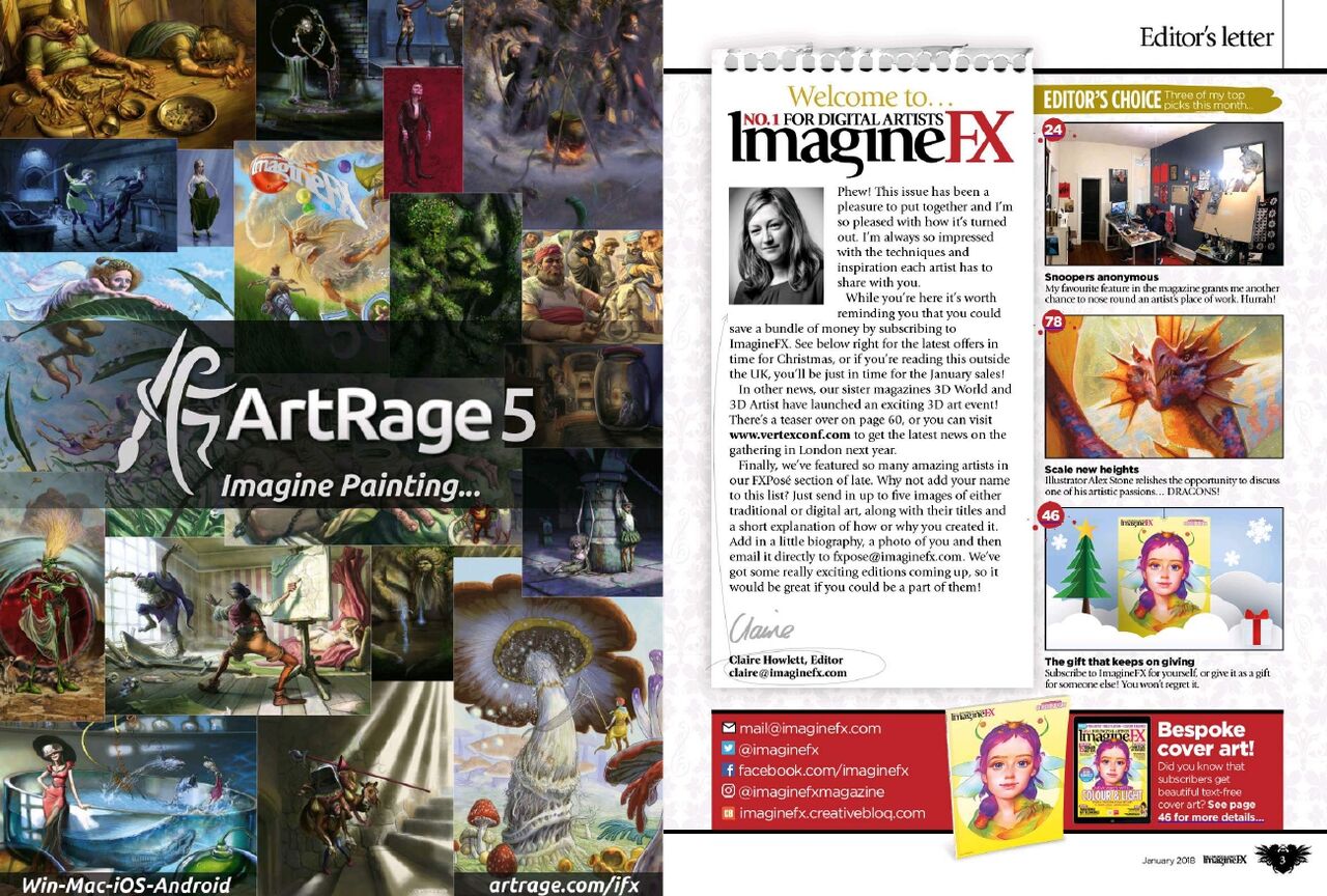 ImagineFX 2018-01 - New Ways With Colour & Light page 2 full