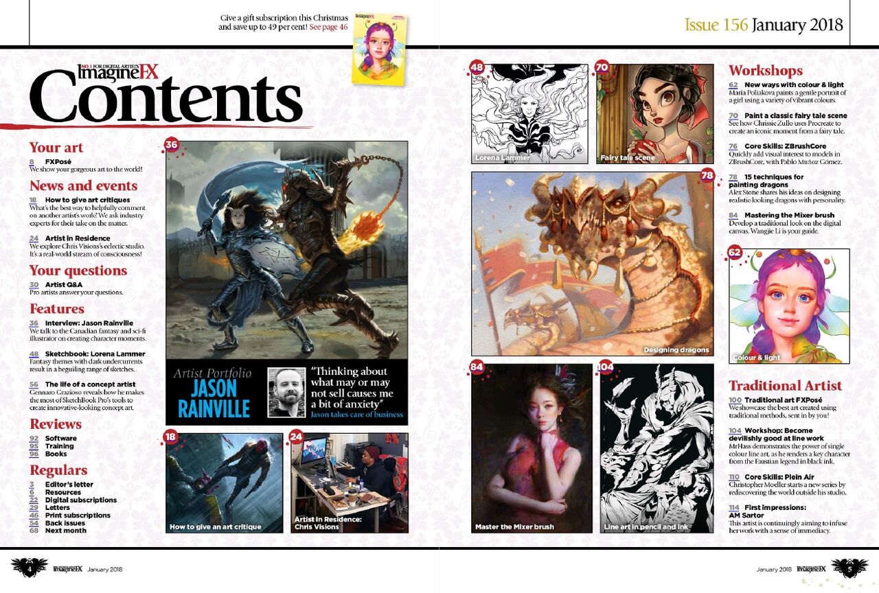 ImagineFX 2018-01 - New Ways With Colour & Light page 3 full