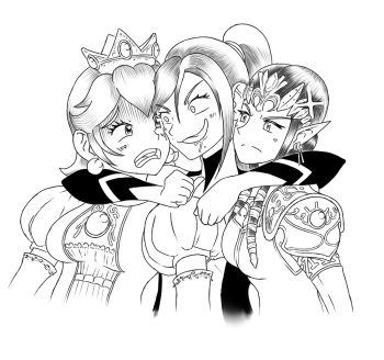 [Reactoegirl] Comic) Samus Vores Peach and Zelda series cover