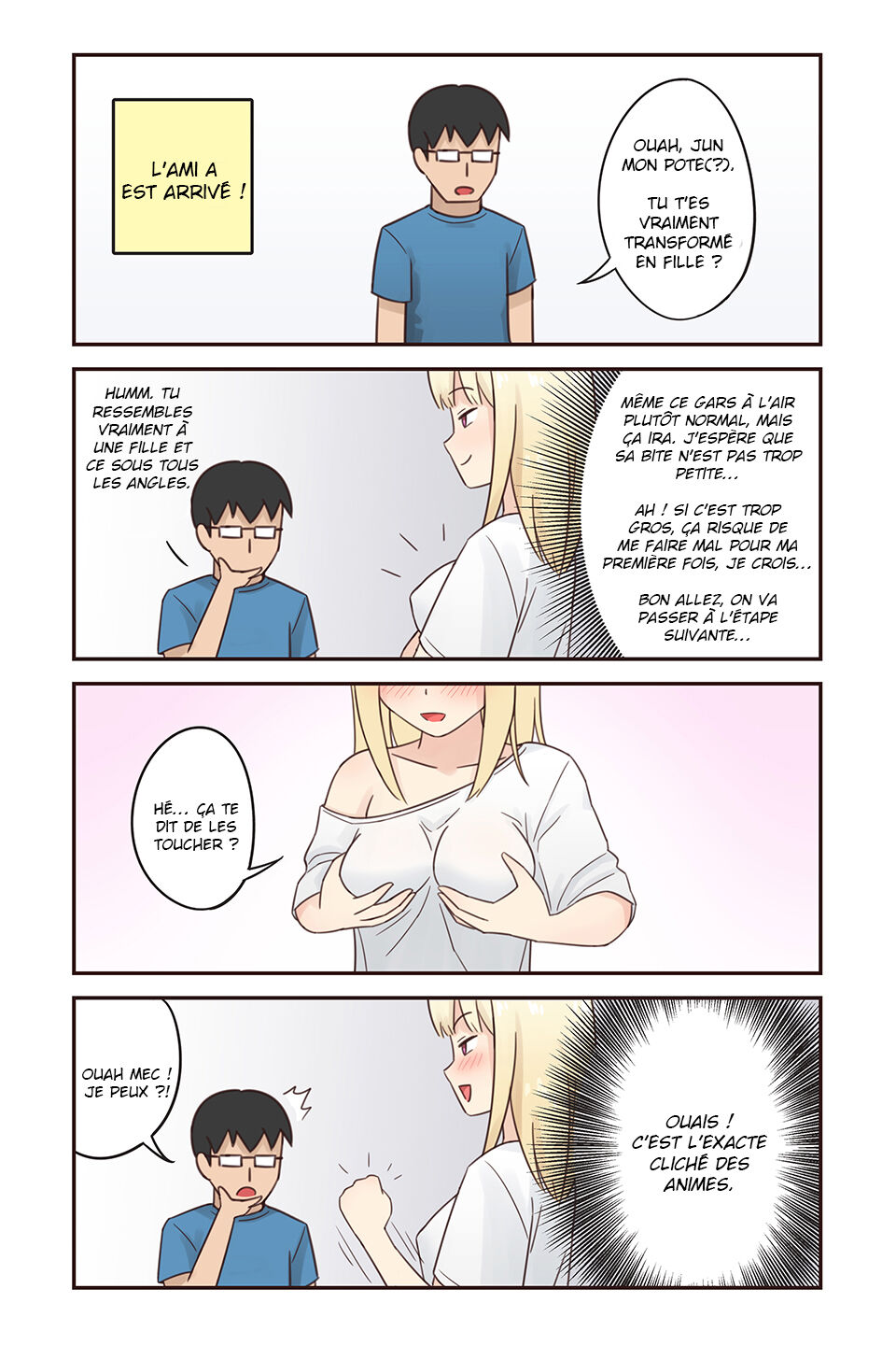 Je suis devenue une fille mais personne me baise ! #1 page 6 full
