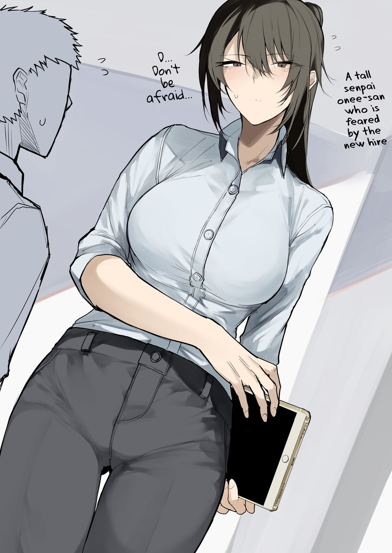 Ookii OL Onee-san no Manga | A Manga About A Big OL Onee-San page 1 full