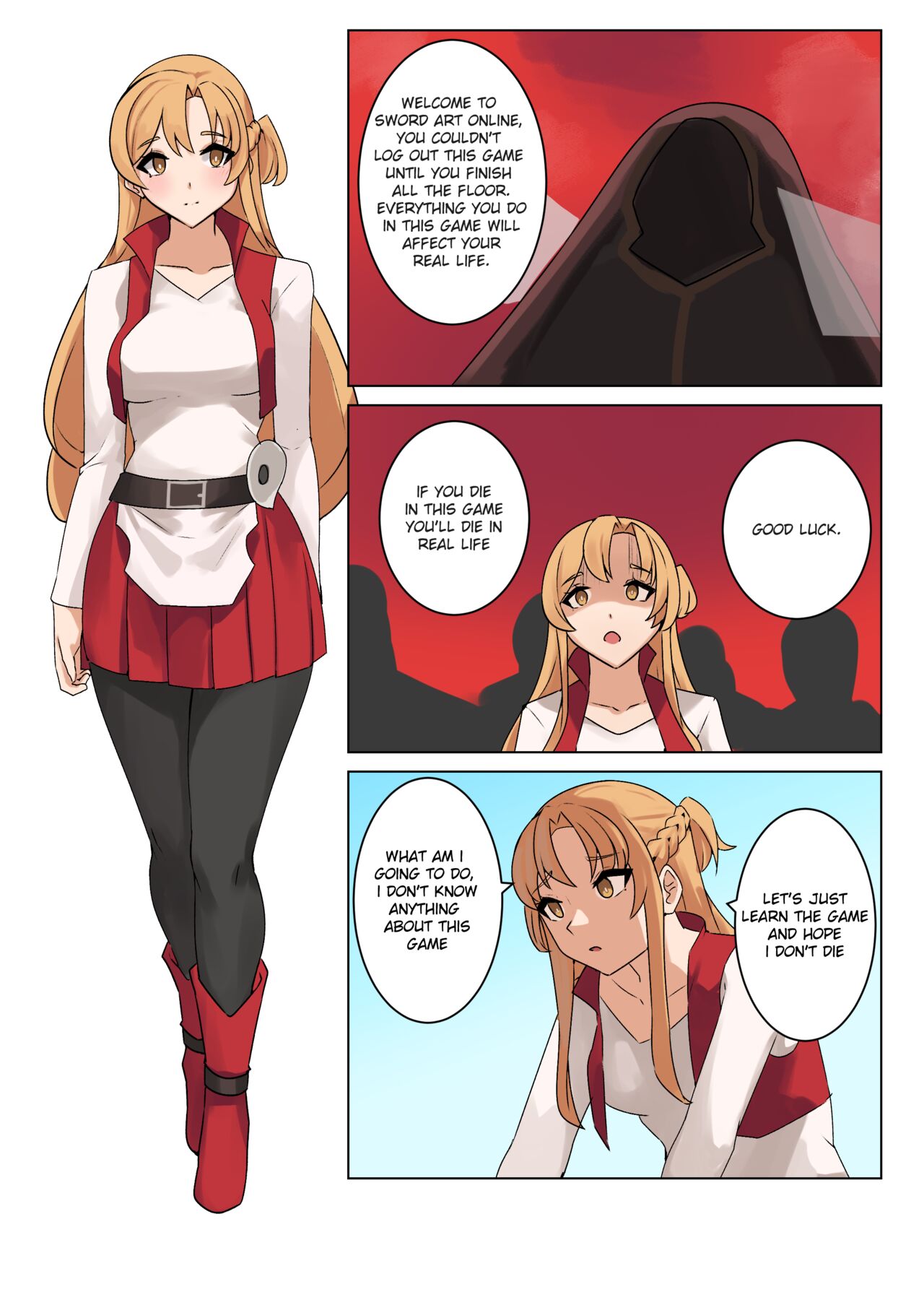 Asuna Comic page 1 full