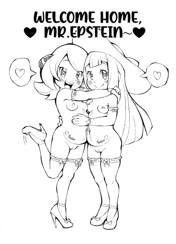 [Abe'sDrawings] Loli Cynthia and Lillie (Pokemon) cover