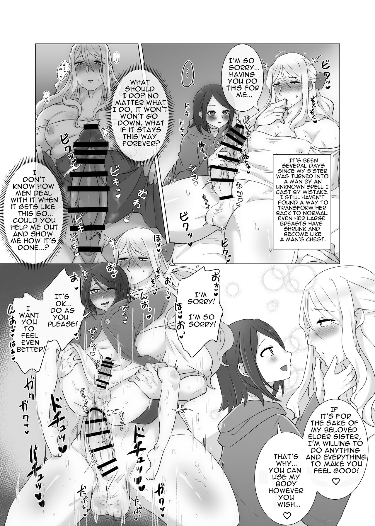 Shemale TF Skeb Comic 1 & 2 page 5 full