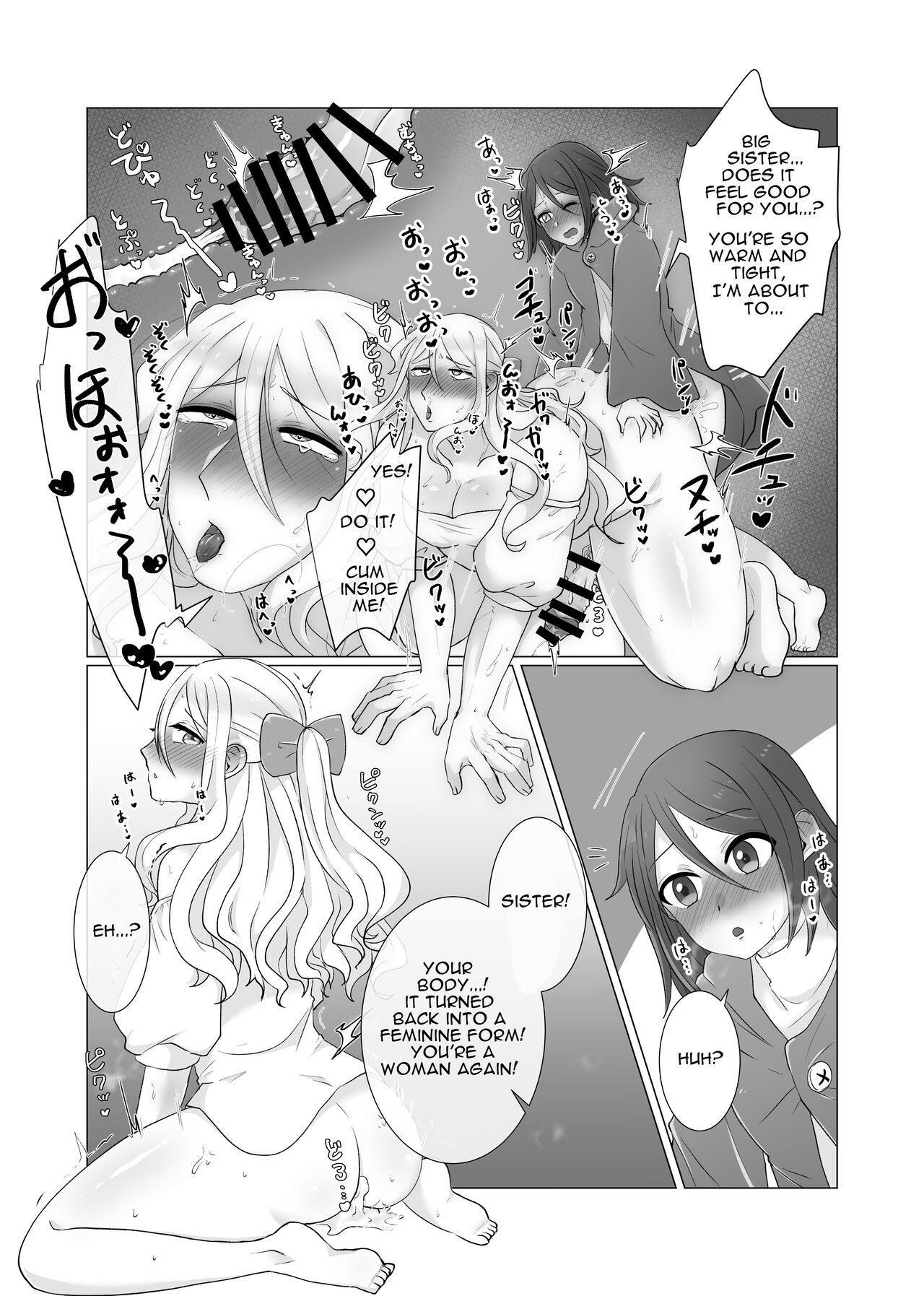 Shemale TF Skeb Comic 1 & 2 page 6 full