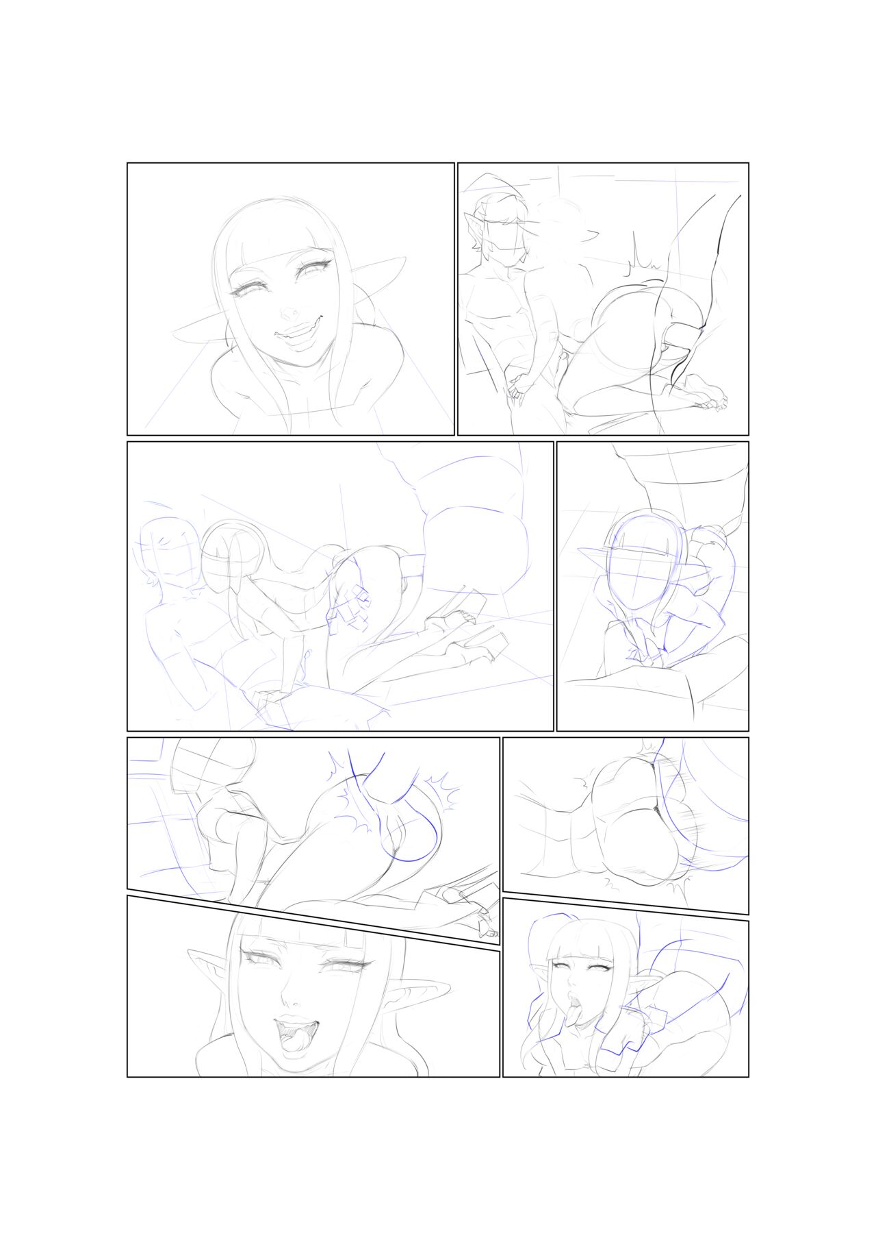 Unfinished Zelda Comic page 12 full