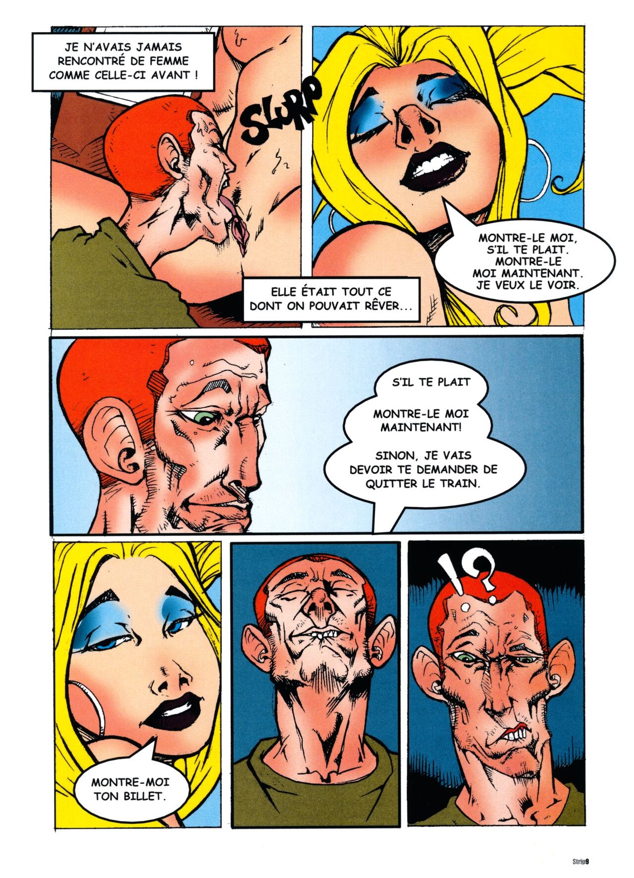 STRIP La bande dessinée xxx N°1 page 9 full