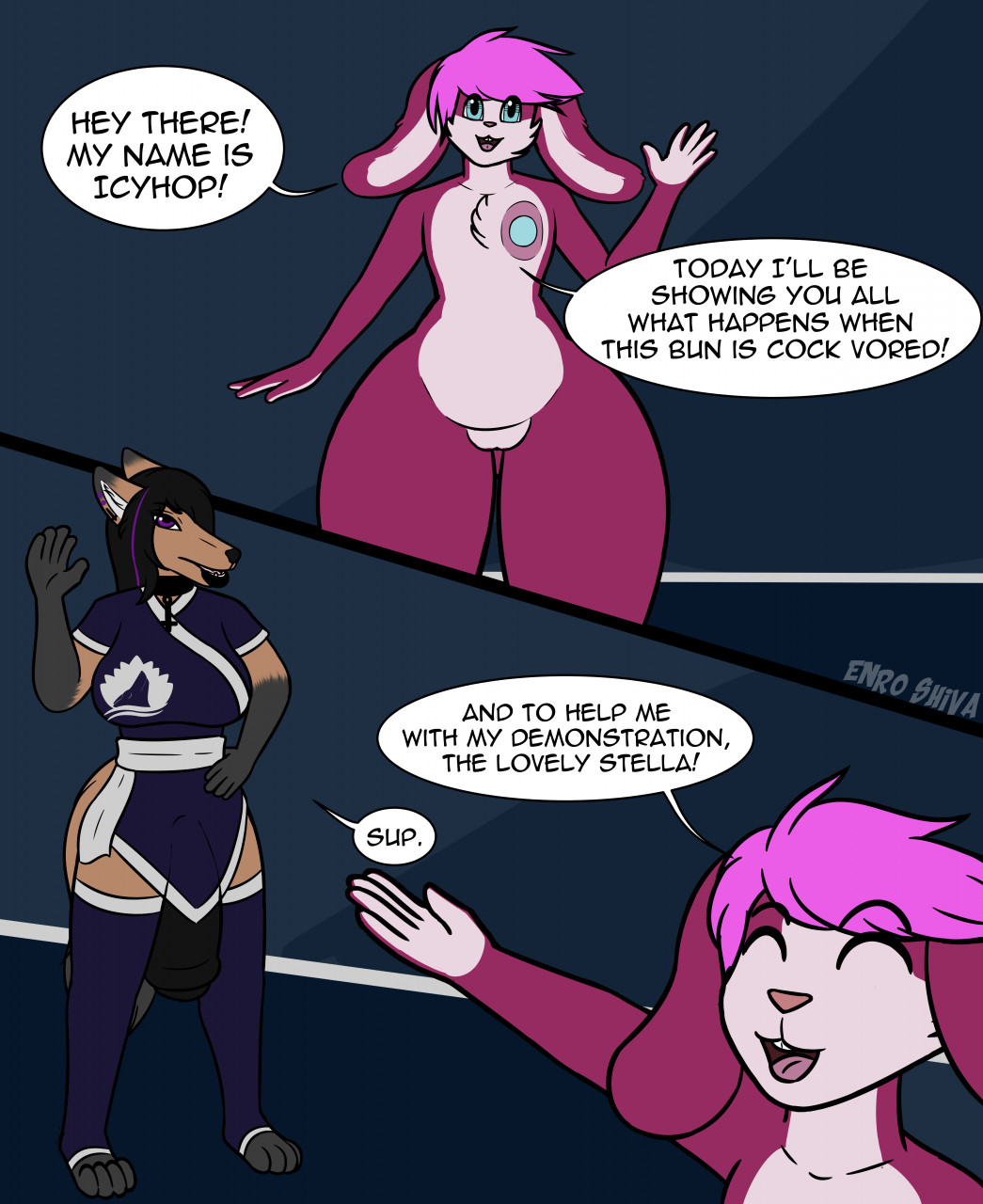 Icy Cock Vore Comic page 1 full