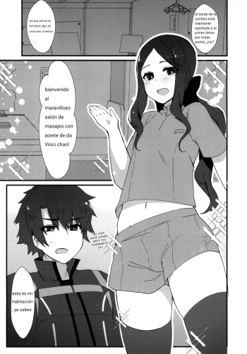 (C95) [Anoprimal (Anoshabu)] Da Vinci-chan no Oil Massage-ten e Youkoso ♥ (Fate/Grand Order) [Spanish] [Futafuta] cover