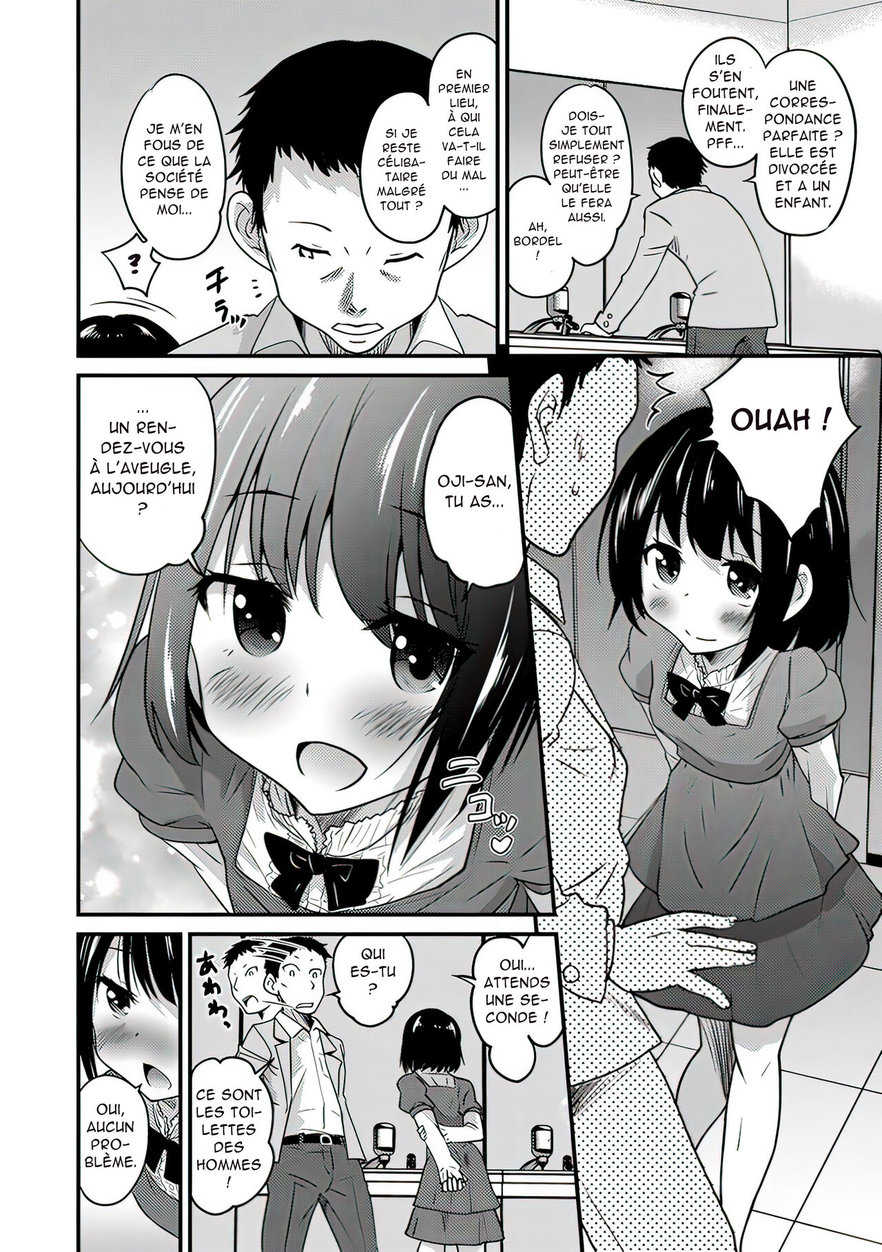 Kimi no Tsurego ni Koishiteru. - Hajimari wa Otoire de♥ | Je suis amoureux de votre enfant d'un mariage précédent. - Tout a commencé dans les toilettes.♥ page 6 full