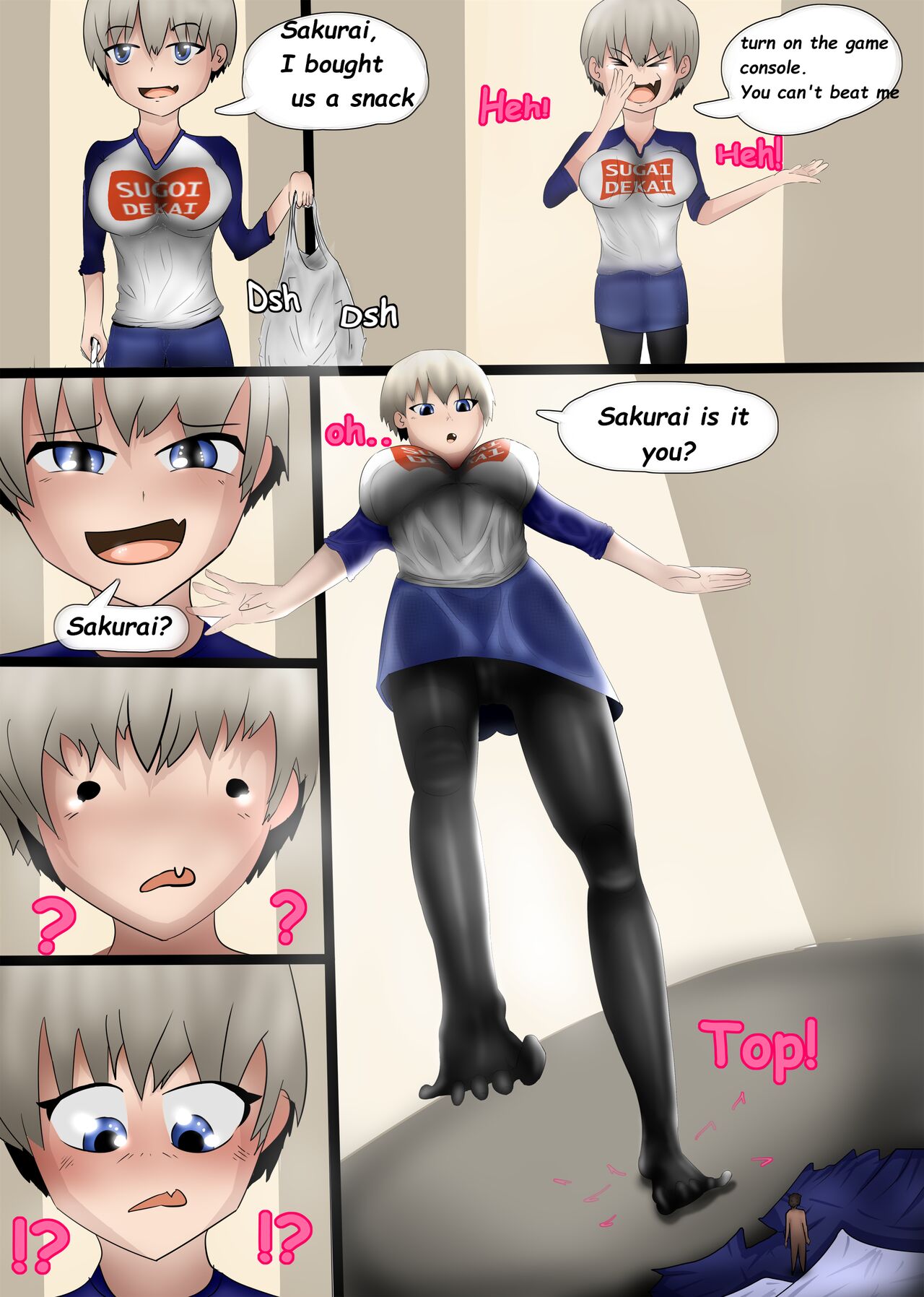 Uzaki Vore Comic page 1 full