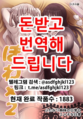[Hizanoya] Powa x2 Futanari Shimai no Nichijou to Ecchi na Nichihou | 보송보송 후타나리 자매의 일상과 음란한 일상 [Korean] [Digital] cover