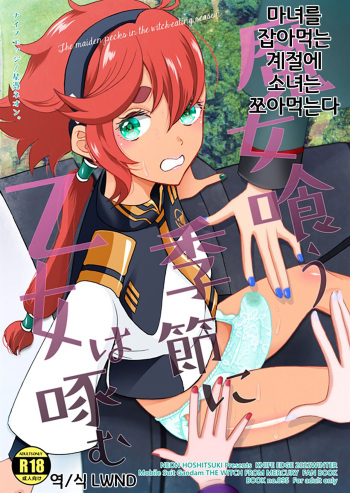 [KNIFE EDGE (Hoshitsuki Neon.)] Majo kuu kisetsu ni otome wa tsuibamu | 마녀를 잡아먹는 계절에 소녀는 쪼아먹는다 (Gundam The Witch from Mercury) [Korean] [LWND] [Digital] cover