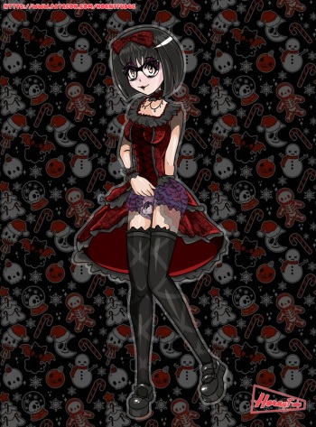 [HornyFudge] Commissioner's OC, goth look cover