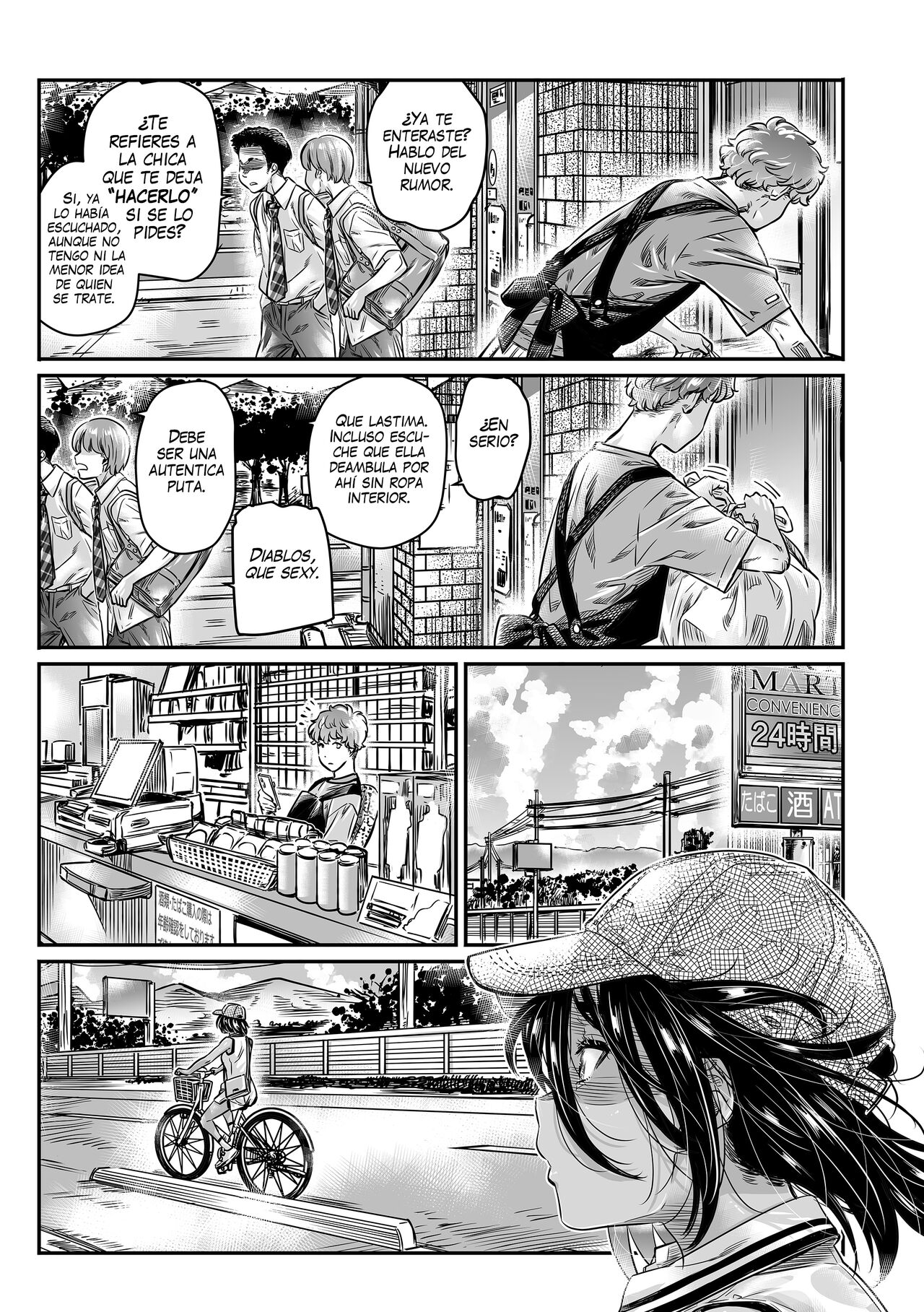 Hiyake no Bitch Shoujo wa, Doutei no Senpai o Yagai Sex ni Sasou | Una Exhibicionista Bronceada Invita a su Senpai Virgen a Tener Sexo al Aire Libre page 8 full