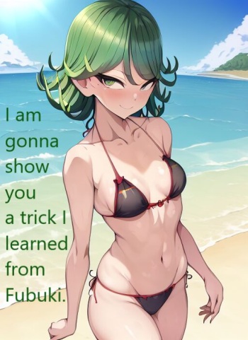 Tatsumaki Beach Breast Expansion (Stable Diffusion AI) cover