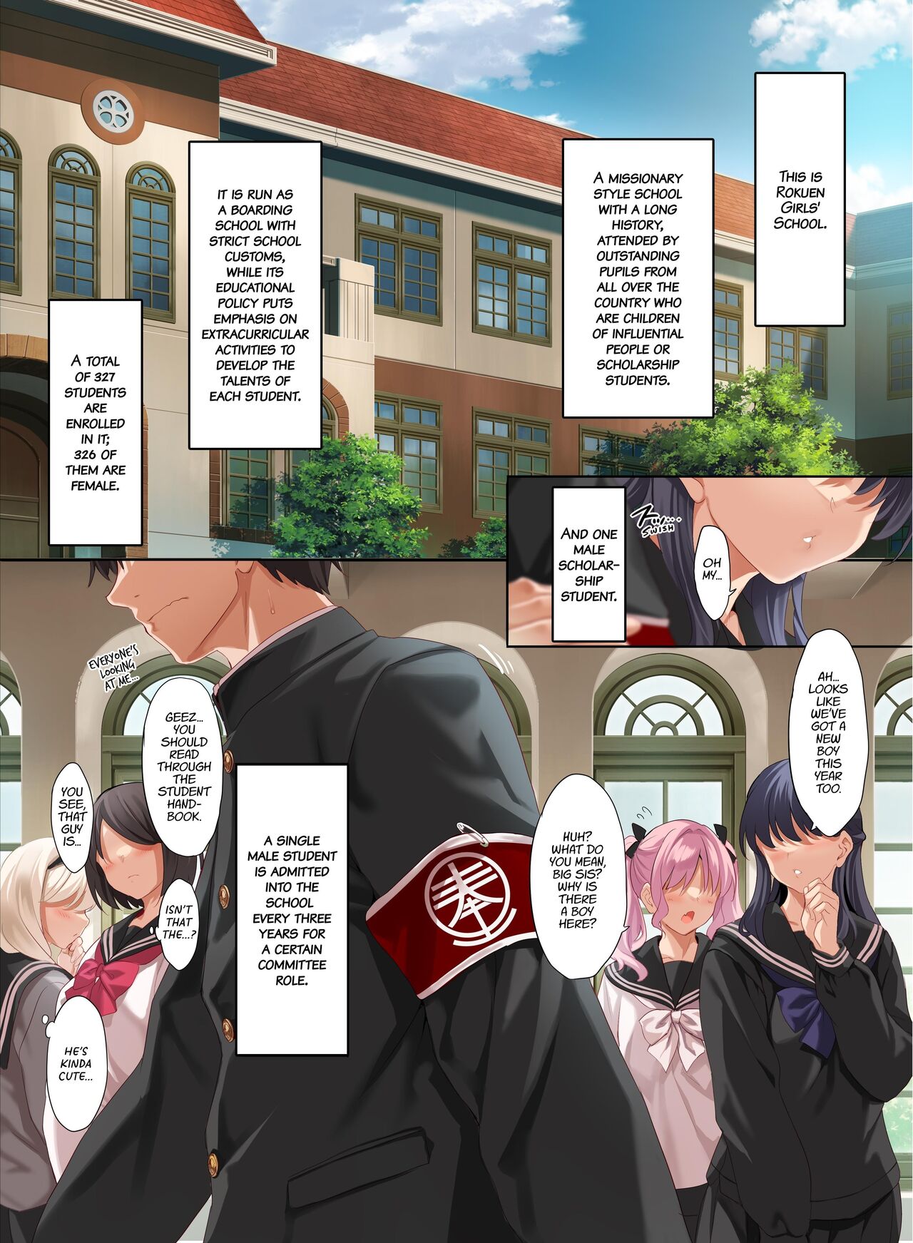 The Only Guy at an All Girls Academy is Obligated to PUT OUT ~Sex Service Stallion Duty~ page 2 full