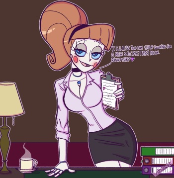 [HoneyMapache] Secretary Molly (Emmy the robot) cover