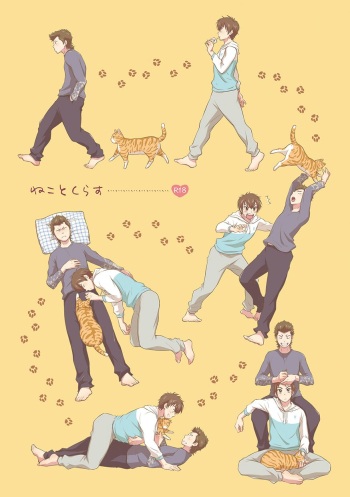 [Hachiware, knuckle chop (Joze, Nako)] Neko to Kurasu (Daiya no Ace) [Digital] cover