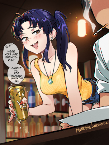[Snegovski] Misato's Black Lagoon Bar (Black Lagoon, Evangelion) cover