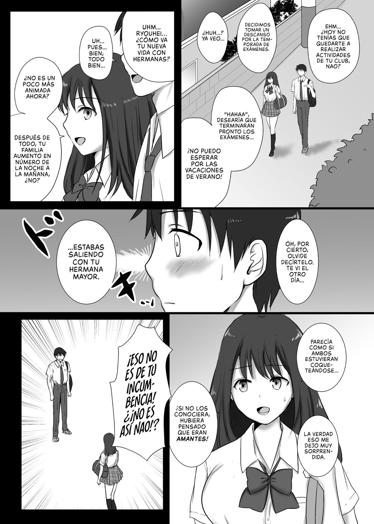 Boku to Sanshimai +1 | Yo + Mi Hermana al Triple + 1 page 12 full