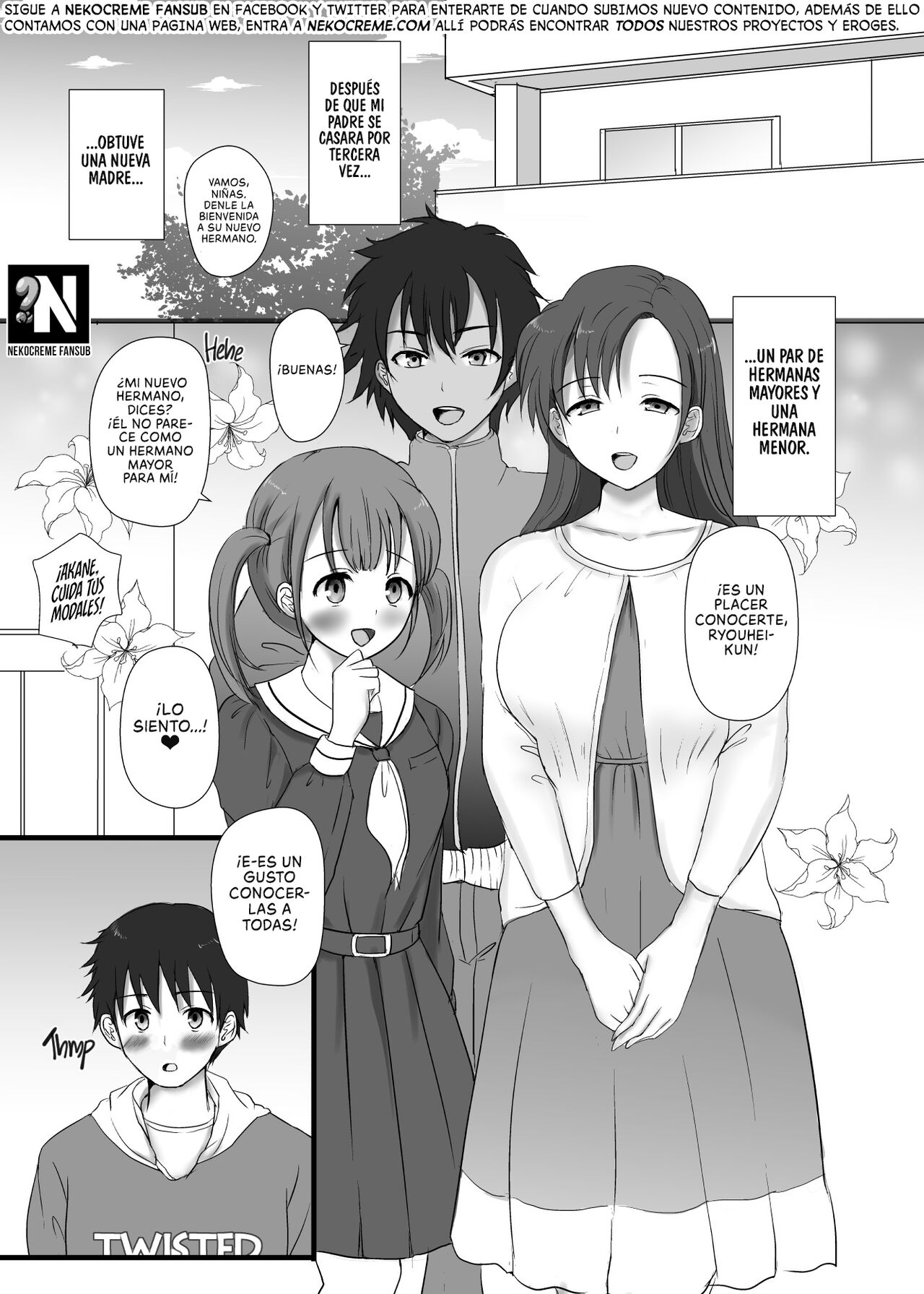 Boku to Sanshimai +1 | Yo + Mi Hermana al Triple + 1 page 4 full