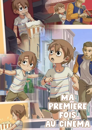 [Tetongu] First time at the cinema | Ma première fois au cinéma [French] {Naota Kun} cover