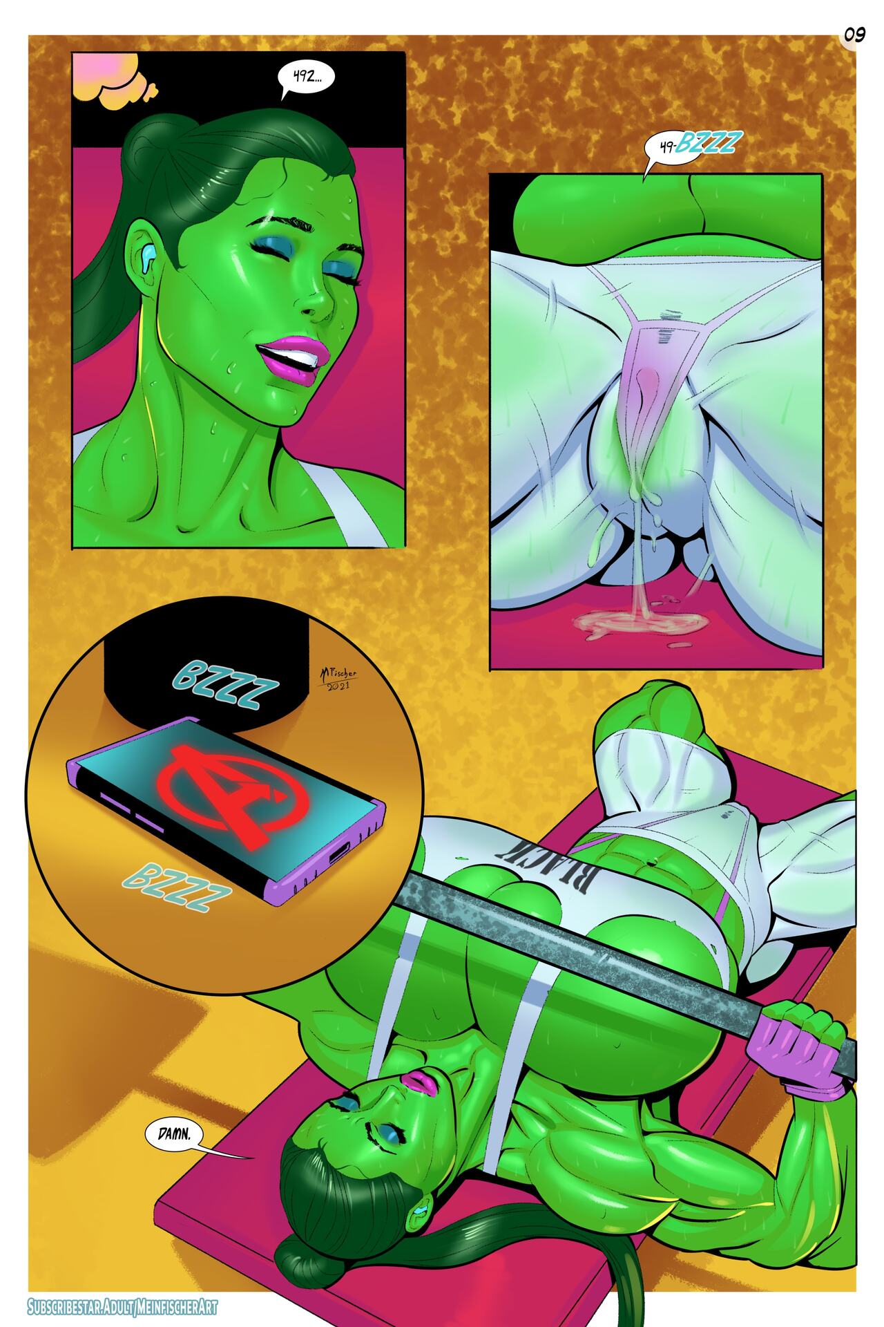 She-Hulk pumping iron page 4 full