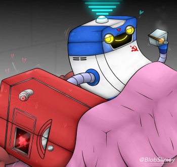 Atomic Heart - Nora Eleonora (Horny Fridge with tentacles) (Robots, Cyborgs, Soviet Bioshock) Mundfish Ltd Rusrule34 cover