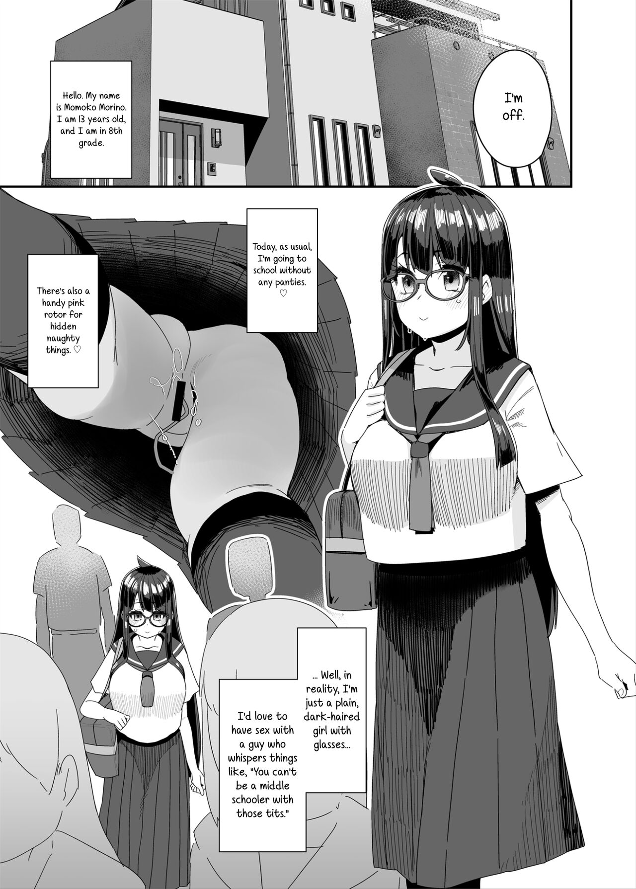 Dosukebe Kyonyuu JC ga Kounai Onanie Suru Hanashi | A Story About a Slutty, Big-Breasted JC Who Masturbates in School page 8 full